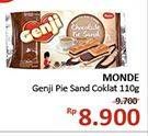 Promo Harga MONDE Genji Pie Sand Chocolate 110 gr - Alfamidi