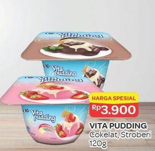 Promo Harga VITA PUDDING Pudding Coklat, Strawberry 120 gr - Alfamart