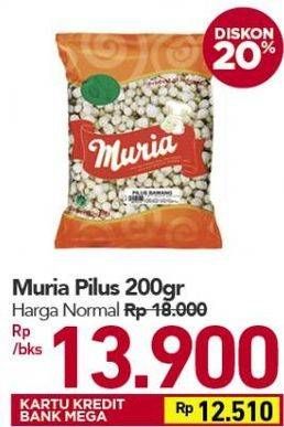 Promo Harga MURIA Snack Pilus 200 gr - Carrefour