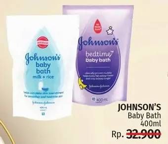Promo Harga JOHNSONS Baby Bath 400 ml - LotteMart
