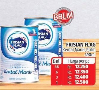 Promo Harga FRISIAN FLAG Susu Kental Manis Putih 490 gr - Lotte Grosir