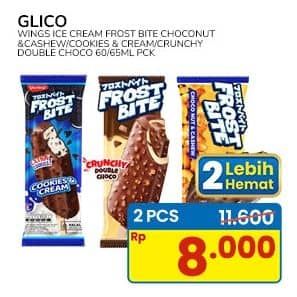 Promo Harga Glico Frostbite Choco Nut Cashew, Cookies Cream, Double Choco Nut 60 ml - Indomaret