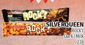 Promo Harga SILVER QUEEN Rockr Dark Chocolate, Milk Chocolate 22 gr - Lotte Grosir