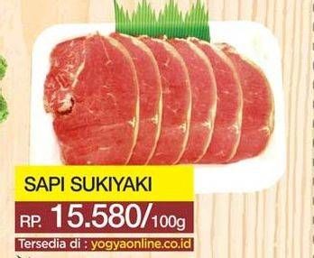 Promo Harga Sapi Sukiyaki per 100 gr - Yogya