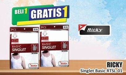 Promo Harga Ricky Basic Singlet RTSL-01  - Hari Hari