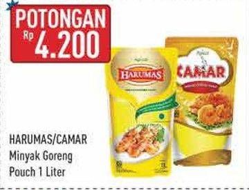Promo Harga HARUMAS/CAMAR Minyak Goreng 1L  - Hypermart