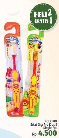 Promo Harga KODOMO Toothbrush Kids 6+  Pro Kids  - LotteMart
