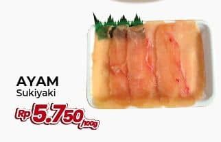 Promo Harga Ayam Sukiyaki per 100 gr - Yogya