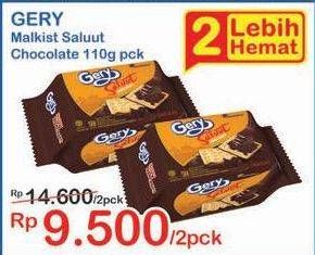 Promo Harga GERY Malkist Chocolate per 2 pcs 110 gr - Indomaret