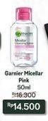 Promo Harga GARNIER Micellar Water Pink 50 ml - Indomaret