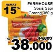 Promo Harga FARMHOUSE Sosis Sapi Goreng 360 gr - Giant