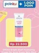 Promo Harga Emina Bright Stuff Moisturizing Cream For Acne Prone Skin 20 ml - Indomaret