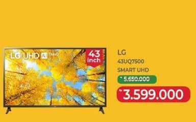 Promo Harga LG UQ7500 UHD TV 43UQ7500PSF 43 Inch  - Yogya