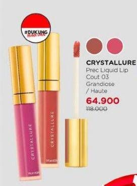 Promo Harga Wardah Crystallure Precious Liquid Lip Couture 04 Haute  - Watsons