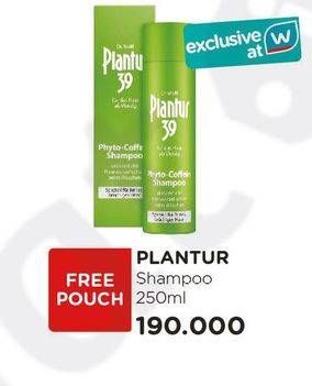 Promo Harga PLANTUR 39 Phyto-Caffeine Shampoo 250 ml - Watsons