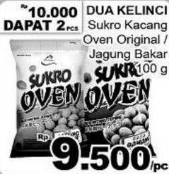 Promo Harga DUA KELINCI Kacang Sukro Jagung Bakar, Original per 2 pouch 100 gr - Giant