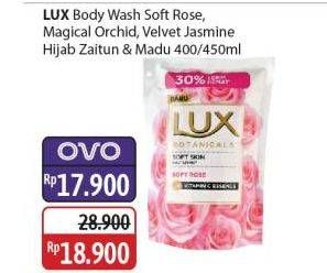 Promo Harga LUX Botanicals Body Wash Soft Rose, Magical Orchid, Velvet Jasmine, Hijab Series Zaitun Madu 400 ml - Alfamidi