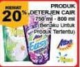 Promo Harga ATTACK/ RINSO Liq Detergent 750-1000ml  - Giant