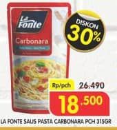 Promo Harga La Fonte Saus Pasta Carbonara Pch 315gr Carbonara 315 gr - Superindo