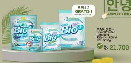 Max Bio+ Liquid Detergent/Detergent Powder