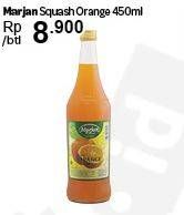 Promo Harga MARJAN Syrup Squash Orange 450 ml - Carrefour