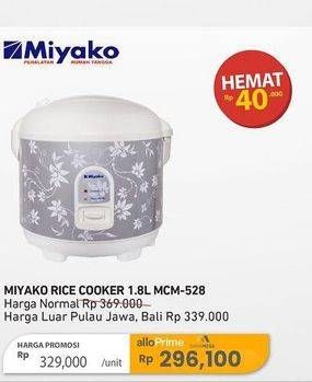 Promo Harga Miyako MCM 528 | Magic Com  - Carrefour
