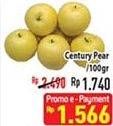 Promo Harga Pear Century per 100 gr - Hypermart