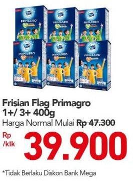 Promo Harga FRISIAN FLAG Primagro 3+ Vanilla 400 gr - Carrefour