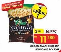 Promo Harga Garuda Snack Pilus Sapi Panggang per 3 pouch 95 gr - Superindo
