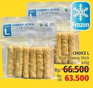 Promo Harga CHOICE L Cheesy Stick Blue 420 gr - LotteMart
