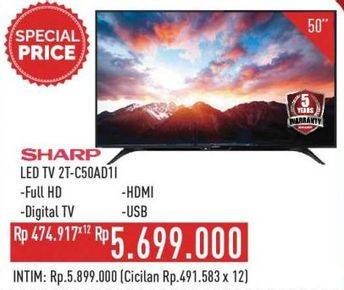 Promo Harga Sharp 2T-C50AD1i Full-HD 50"  - Hypermart