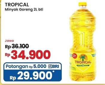 Promo Harga Tropical Minyak Goreng 2000 ml - Indomaret