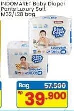 Promo Harga Indomaret Baby Diapers Pants Luxury Soft M32, L28 28 pcs - Indomaret