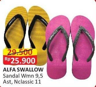 Promo Harga Sun Swallow Sandal Jepit Women 9.5, Non Classic 11  - Alfamart