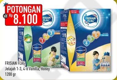 Promo Harga FRISIAN FLAG 123 Jelajah / 456 Karya Vanilla, Madu 1200 gr - Hypermart