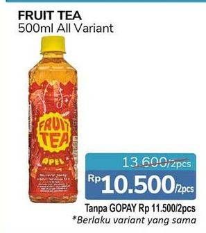 Promo Harga SOSRO Fruit Tea Apple 500 ml - Alfamidi
