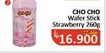Promo Harga CHO CHO Wafer Stick Strawberry 260 gr - Alfamidi