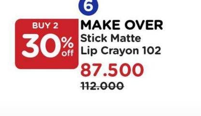 Promo Harga Make Over Color Stick Matte Crayon 102 ABIG  - Watsons