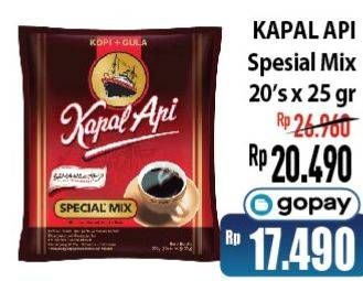 Promo Harga Kapal Api Kopi Bubuk Special Mix per 20 sachet 25 gr - Hypermart