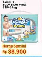 Promo Harga Sweety Silver Pants L18+2  - Indomaret