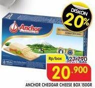 Promo Harga Anchor Cheddar Cheese 150 gr - Superindo