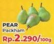 Promo Harga Pear Packham per 100 gr - Yogya