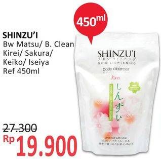Promo Harga SHINZUI Body Cleanser Iseiya, Keiko, Kirei, Matsu 420 ml - Alfamidi