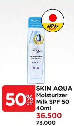 Promo Harga Skin Aqua UV Moist Milk 40 gr - Watsons