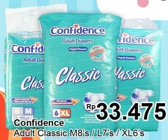 Promo Harga CONFIDENCE Adult Diapers Classic M8, L7, XL6  - TIP TOP