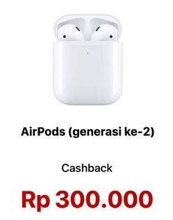 Promo Harga APPLE AirPods Generasi Ke-2  - iBox