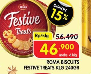 Promo Harga Roma Festive Treats 240 gr - Superindo