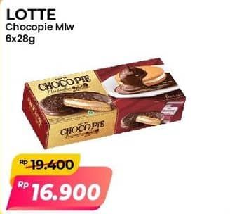 Promo Harga Lotte Chocopie Marshmallow per 6 pcs 28 gr - Alfamart