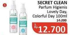 Promo Harga SECRET CLEAN Parfum Higienis Colorful Day, Lovely Day 100 ml - Alfamidi