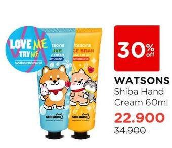 Promo Harga WATSONS Hand Cream Shibainc 60 ml - Watsons